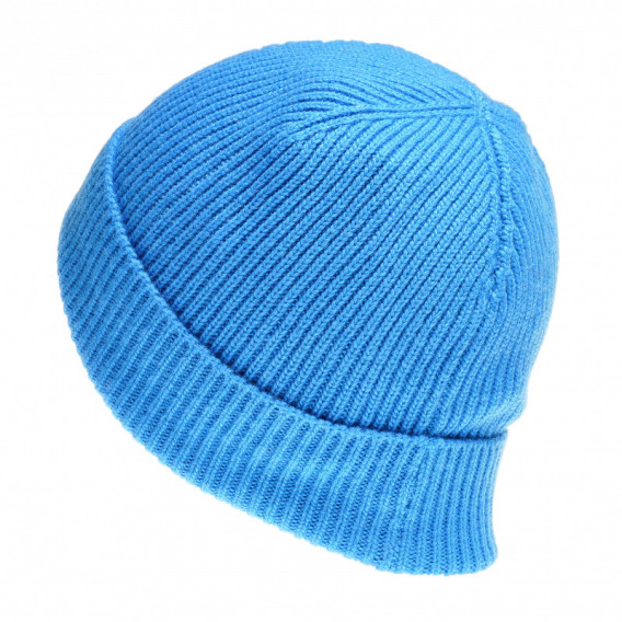 Căciulă tricotată albastră, cu imprimeu colorat pentru băieți Benetton 57868 2