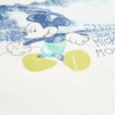 Bluză cu mâneci scurte din bumbac, marca Benetton, cu model Mickey Mouse pentru băieți Benetton 57896 3