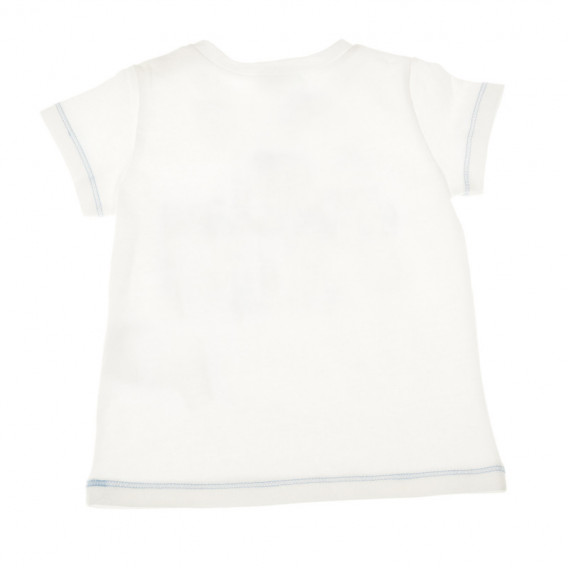 Bluză cu mânecă scurtă din bumbac, cu imprimeu colorat pentru copii Benetton 57908 2