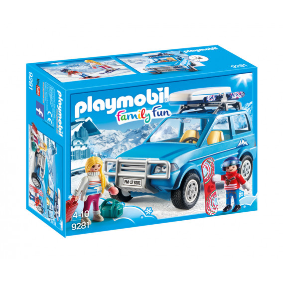 Piese de construcție Jeep de iarnă, peste 15 piese Playmobil 5791 