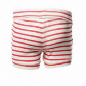 Pantaloni scurți cu dungi roșii pentru băieți Benetton 57935 2