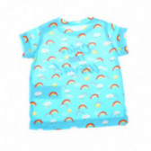 Tricou cu mânecă scurtă din bumbac, marca Benetton cu imprimeu colorat pentru băieți Benetton 57975 2