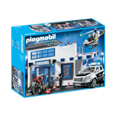 Constructor Post de poliție cu 201 de piese Playmobil 5804 