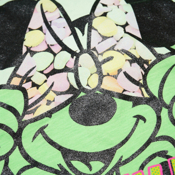 Tricou din bumbac cu imprimeu color Minni Mouse pentru fete Benetton 58119 3