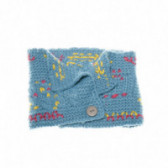Fular din tricot albastru pentru fete Benetton 58436 