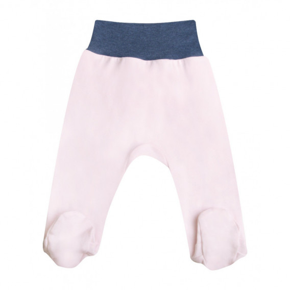 Pantaloni tricotați din bumbac cu o talie largă pentru fete NINI 58478 