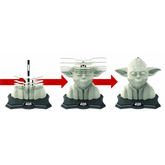 Puzzle 3D pentru copii - Yoda Star Wars 58535 5