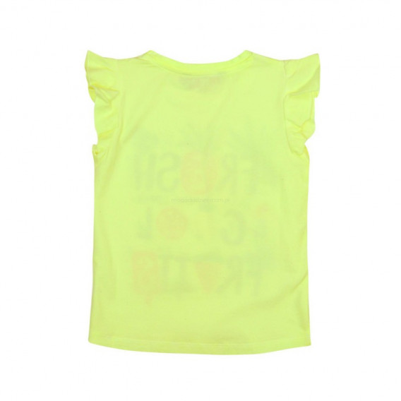 Tricou fără mâneci din bumbac de culoare verde cu imprimeu colorat pentru fete Boboli 58604 2