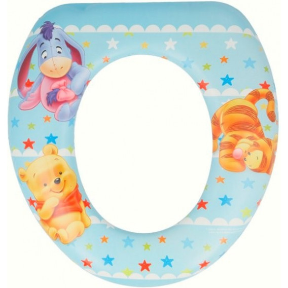 Mini scaun de toaletă pentru copii cu cârlig pentru agățare și imagine cu Toddler Winnie, albastru Disney 58657 2