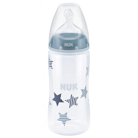 300 ml sticlă de alimentare din polipropilenă cu tetină M pentru copii de 0-6 luni NUK 58739 7