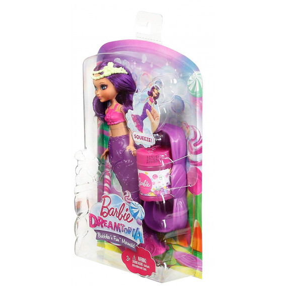 Păpușă sirenă - Dreamtopia, cu coadă mov Barbie 58816 4