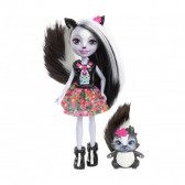 Enchantimals - păpușa Sage Skunk și Cape Skunk Mattel 59477 2