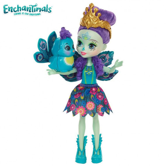 Enchantimals - păpușa Patrick și păunul Flop Mattel 59481 2