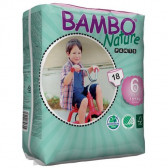Scuteci ECO de bebeluși, tip chiloței Bambo Nature Pants XL, mărimea 6, 18+ kg, 18 bucăți Bambo Nature 59500 3