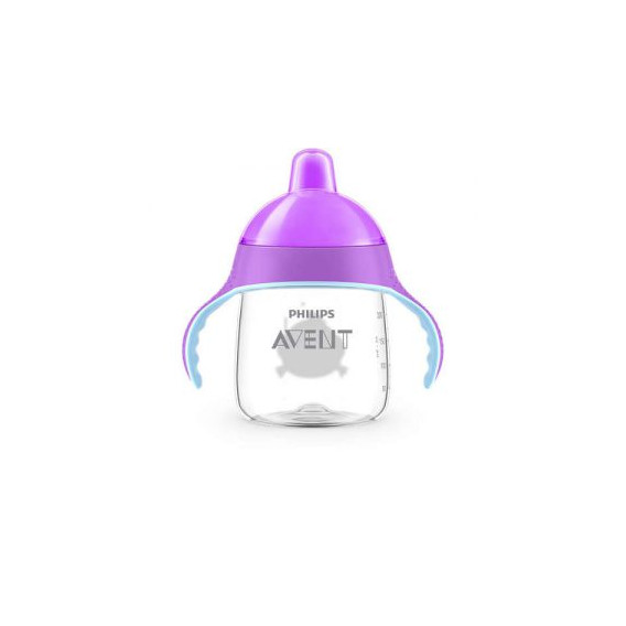 Pahar cu duză și mânere violet, 260 ml, 12+ luni Philips AVENT 59520 3