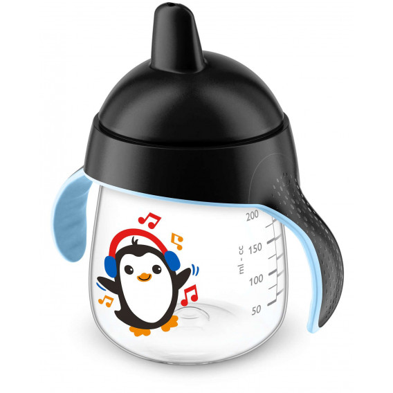 260 ml. 12m + / Cupă Penguin duză neagră solidă / Philips AVENT 59542 2