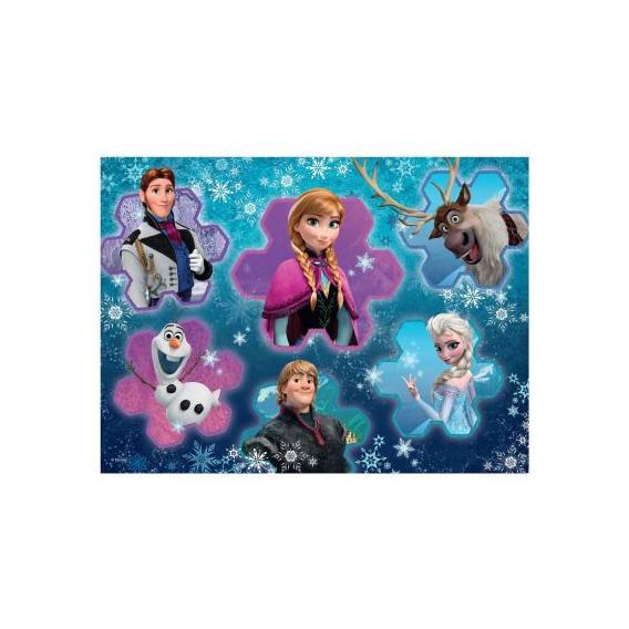 Puzzle cu personajele din filmul Regatul de gheață Frozen 59579 2