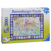Puzzle 2D Explorează lumea Ravensburger 59580 2