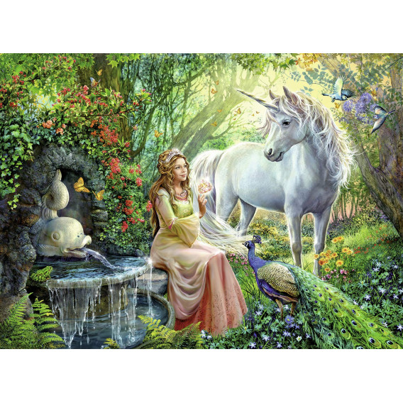 Puzzle cu prințesă și unicorn Ravensburger 59584 2