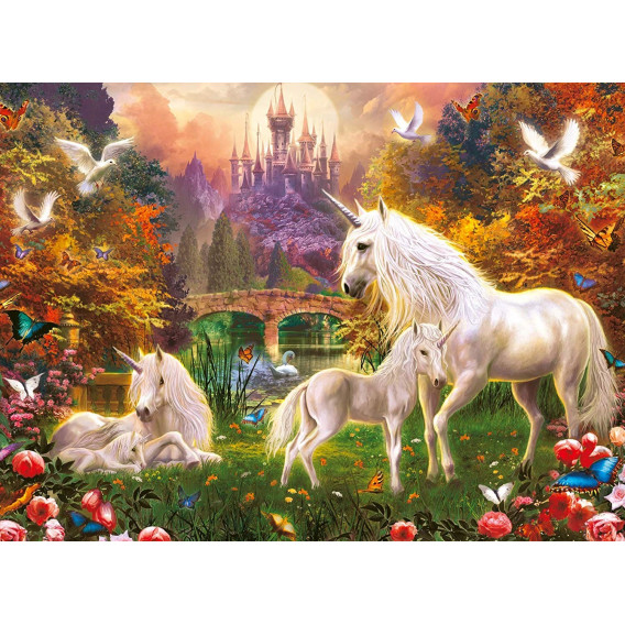 Puzzle 2D  cu unicorni fantastici Ravensburger 59871 4
