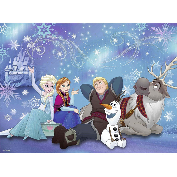 Puzzle 2D cu o imagine a personajelor din Regatul de Gheață Frozen 59905 4
