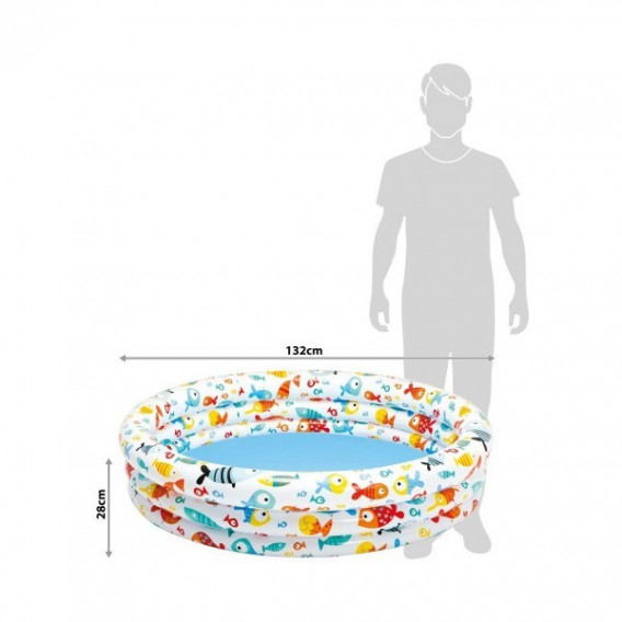 Intex piscină gonflabilă pentru copii Peștișori 132x28cm unisex . Intex 60103 2