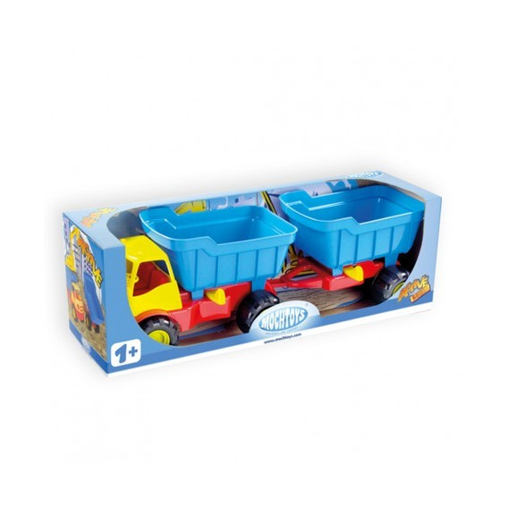 Camion pentru copii cu remorcă și cupă Mochtoys 60218 2