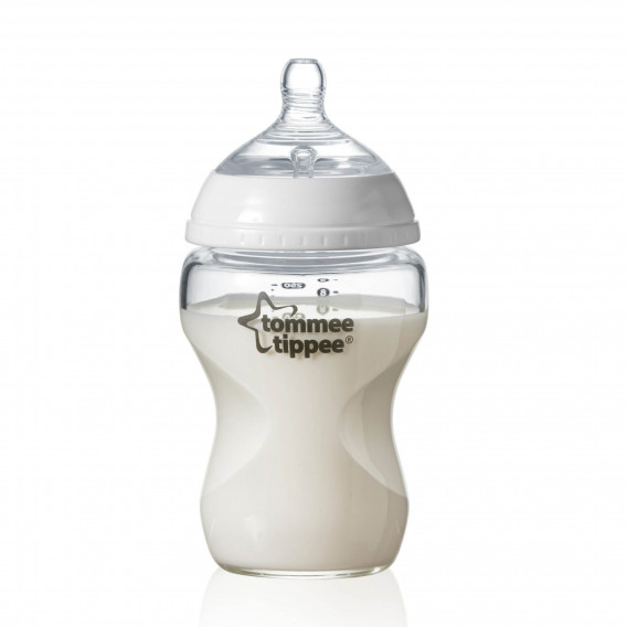 Sticlă de alimentare cu polipropilenă, cu 2 picături, tetină 3 + luni, 340 ml. Tommee Tippee 60303 4