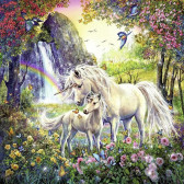 Puzzle 3 în 1 cu frumoși unicorni Ravensburger 60394 4