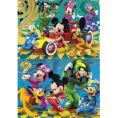 2 din 1 copii puzzle Mickey și prietenii Racers Mickey Mouse 60554 2