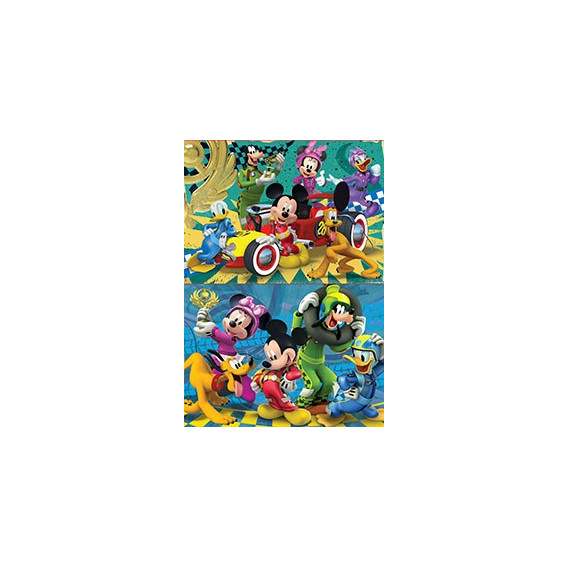 2 din 1 copii puzzle Mickey și prietenii Racers Mickey Mouse 60554 2