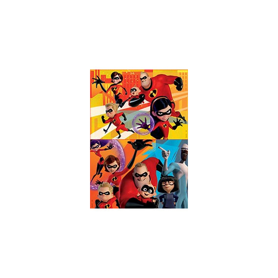 2 în 1 puzzle Incredibilii pentru copii Incredibles 60555 2