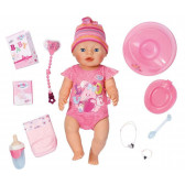 Păpușă interactivă Baby Born pentru copii cu accesorii Zapf Creation 6075 2