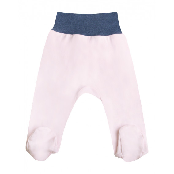 Pantaloni tricotați din bumbac cu o talie largă pentru fete NINI 61147 2