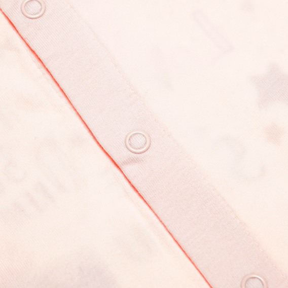 Bluză cu mânecă lungă de culoare roz, cu brocart argintiu strălucitor pentru fetițe KIABI 61737 4