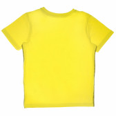 Set de bluză și pantaloni scurți din bumbac în culorile galben și negru Name it 61917 3