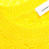 Pulover din bumbac cu mâneci lungi și nasturi pentru fete, de culoare galbenă Name it 61968 4