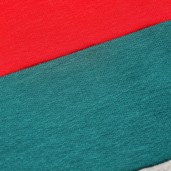Pulover din bumbac cu mânecă lungă, cu diferite culori roșu și verde Name it 61993 4