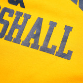 Hanorac cu mânecă lungă, galben, cu logo pentru băieți Franklin & Marshall 62519 10