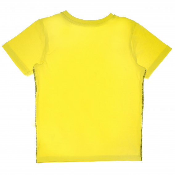 Set de bluză și pantaloni scurți din bumbac în culorile galben și negru Name it 62546 13