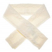 Fular tricotat, de culaore bej pentru fete Benetton 62639 4