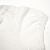 Bluză din bumbac cu mânecă scurtă cu imprimeu flori pentru fete Benetton 62715 9