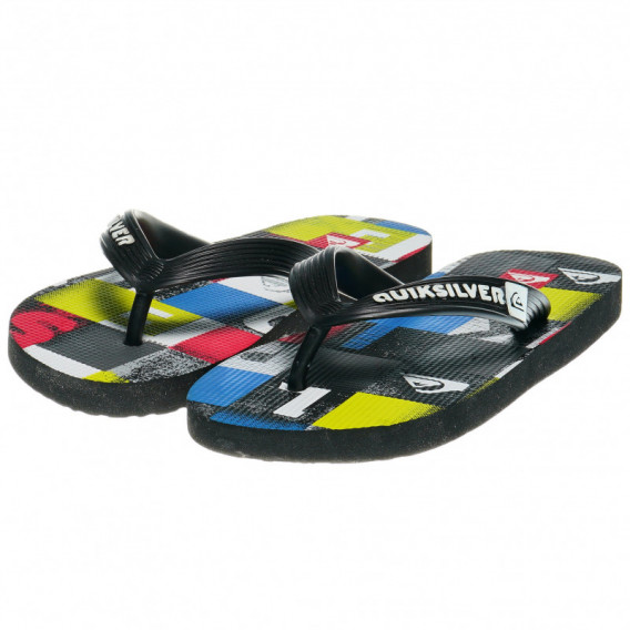 Flip-flops pentru băieți cu imprimeu color Quiksilver 62938 