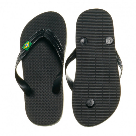 Flip Flops, pentru băieți, negru cu verde  62948 3