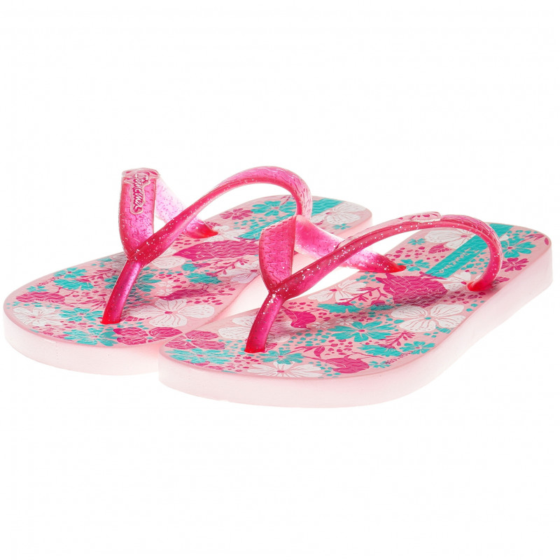 Flip-flops cu imprimeu floral, pentru fete   62964