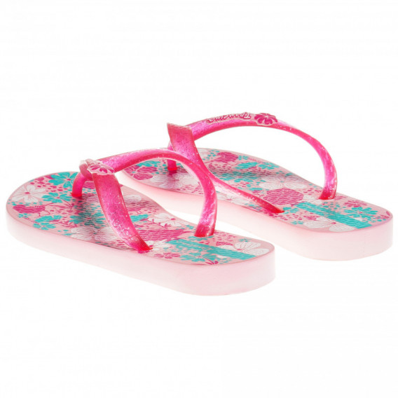 Flip-flops cu imprimeu floral, pentru fete  Ipanema 62965 2