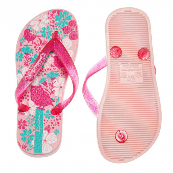 Flip-flops cu imprimeu floral, pentru fete  Ipanema 62966 3