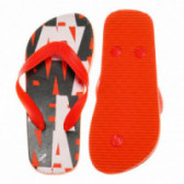 Flip-flops pentru băieți cu roșu, alb și negru Wanabee 62990 3