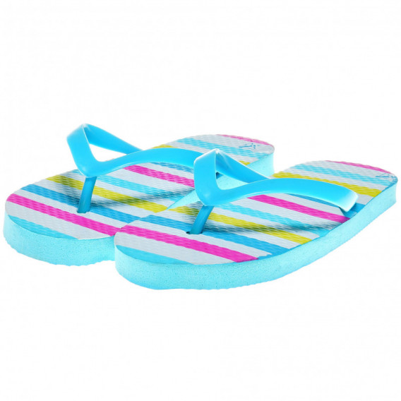 Flip-Flops cu dungi colorate Wanabee 63009 