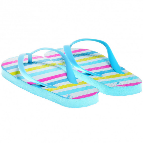 Flip-Flops cu dungi colorate Wanabee 63010 2